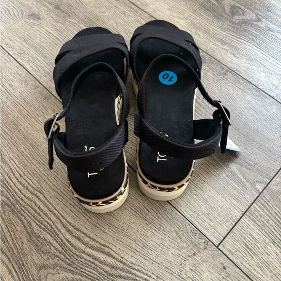 TOMS Women's Black Sandals - Picture 3 of 6